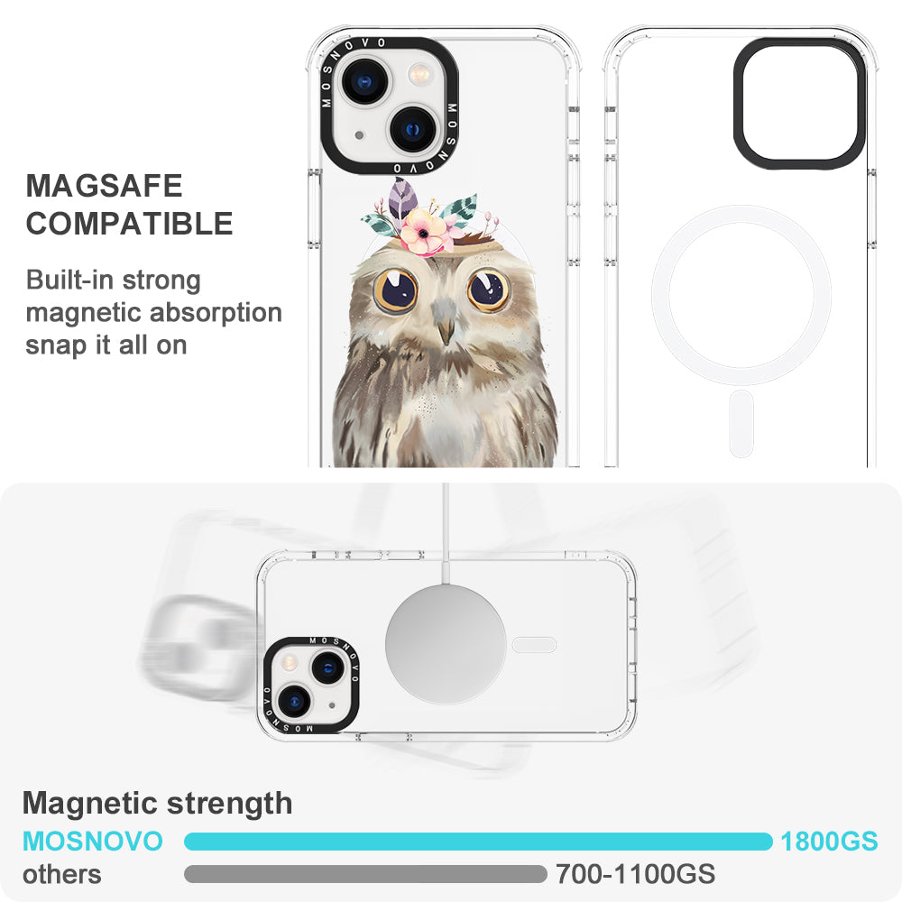 Cute Owl Phone Case - iPhone 13 Case - MOSNOVO