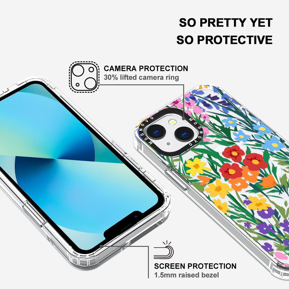 Spring Botanical Flower Floral Phone Case - iPhone 13 Case - MOSNOVO