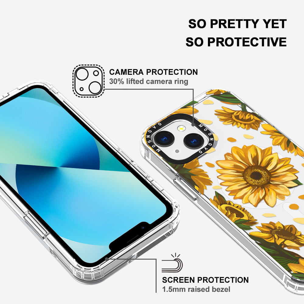 Sunflower Garden Phone Case - iPhone 13 Case - MOSNOVO