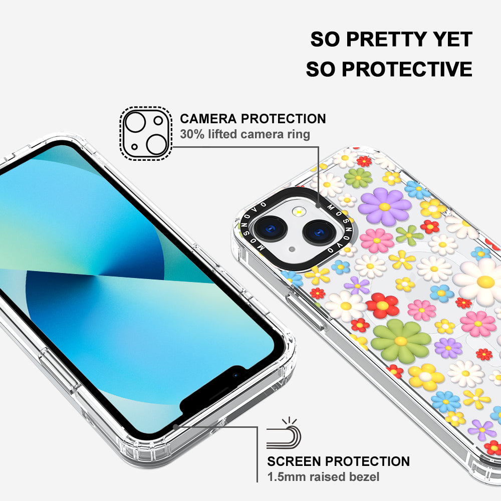 3D Flowers Phone Case - iPhone 13 Case - MOSNOVO