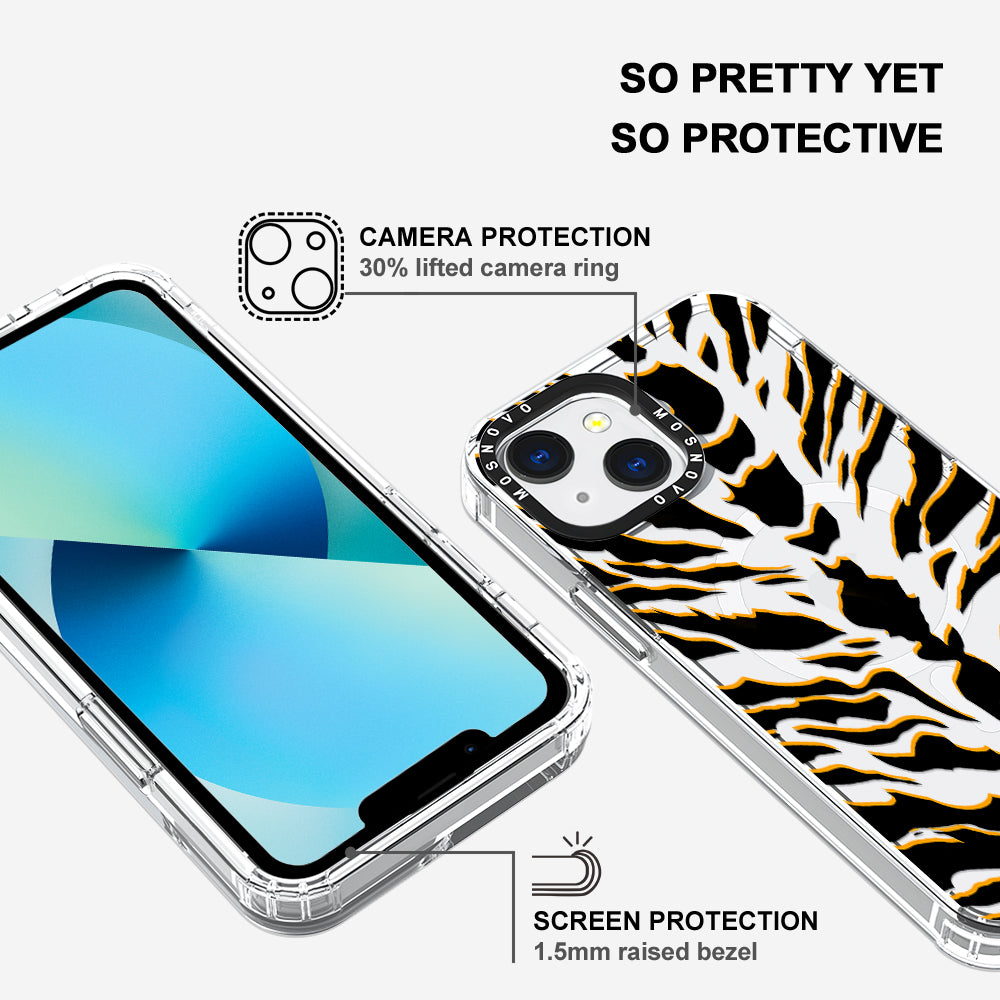 Tiger Print Phone Case - iPhone 13 Case - MOSNOVO