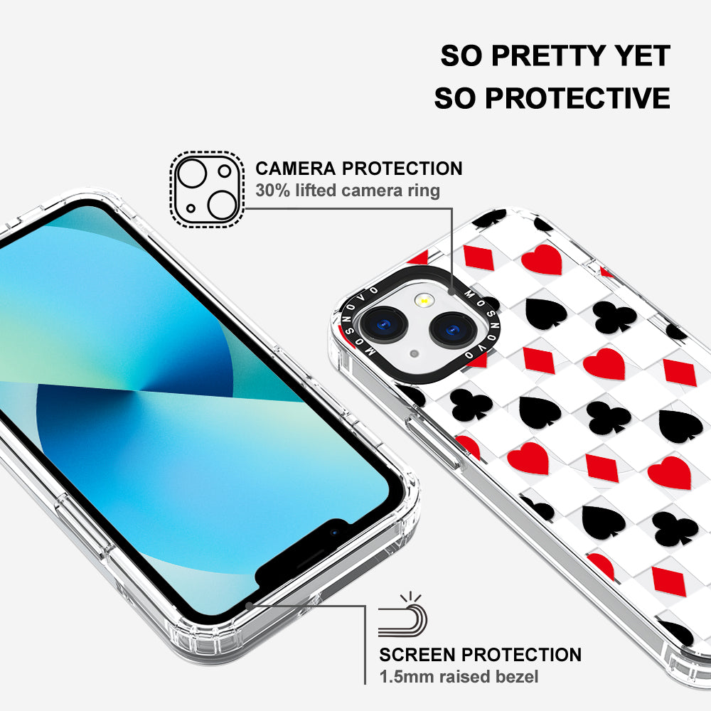 Checker Poker Phone Case - iPhone 13 Case - MOSNOVO