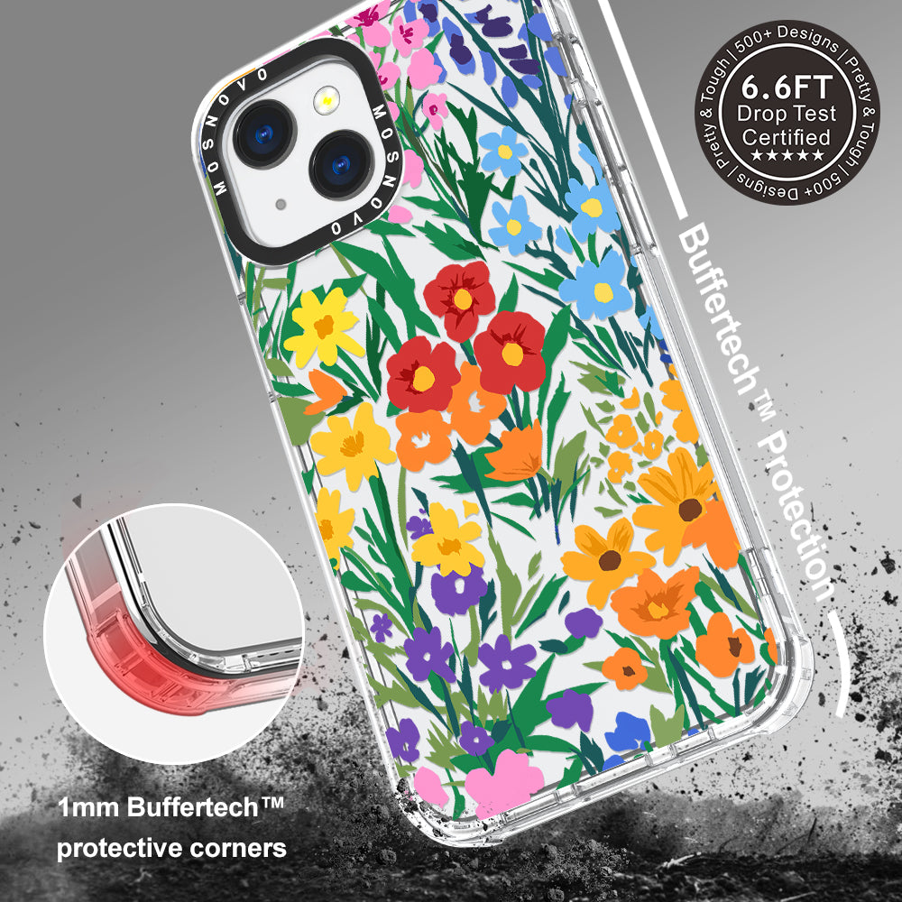 Spring Botanical Flower Floral Phone Case - iPhone 13 Case - MOSNOVO