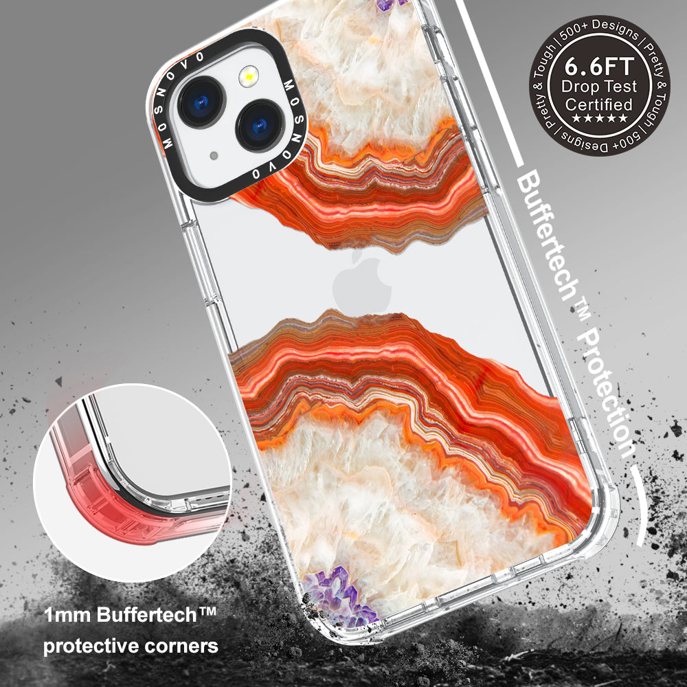 Agate Red Phone Case - iPhone 13 Case - MOSNOVO