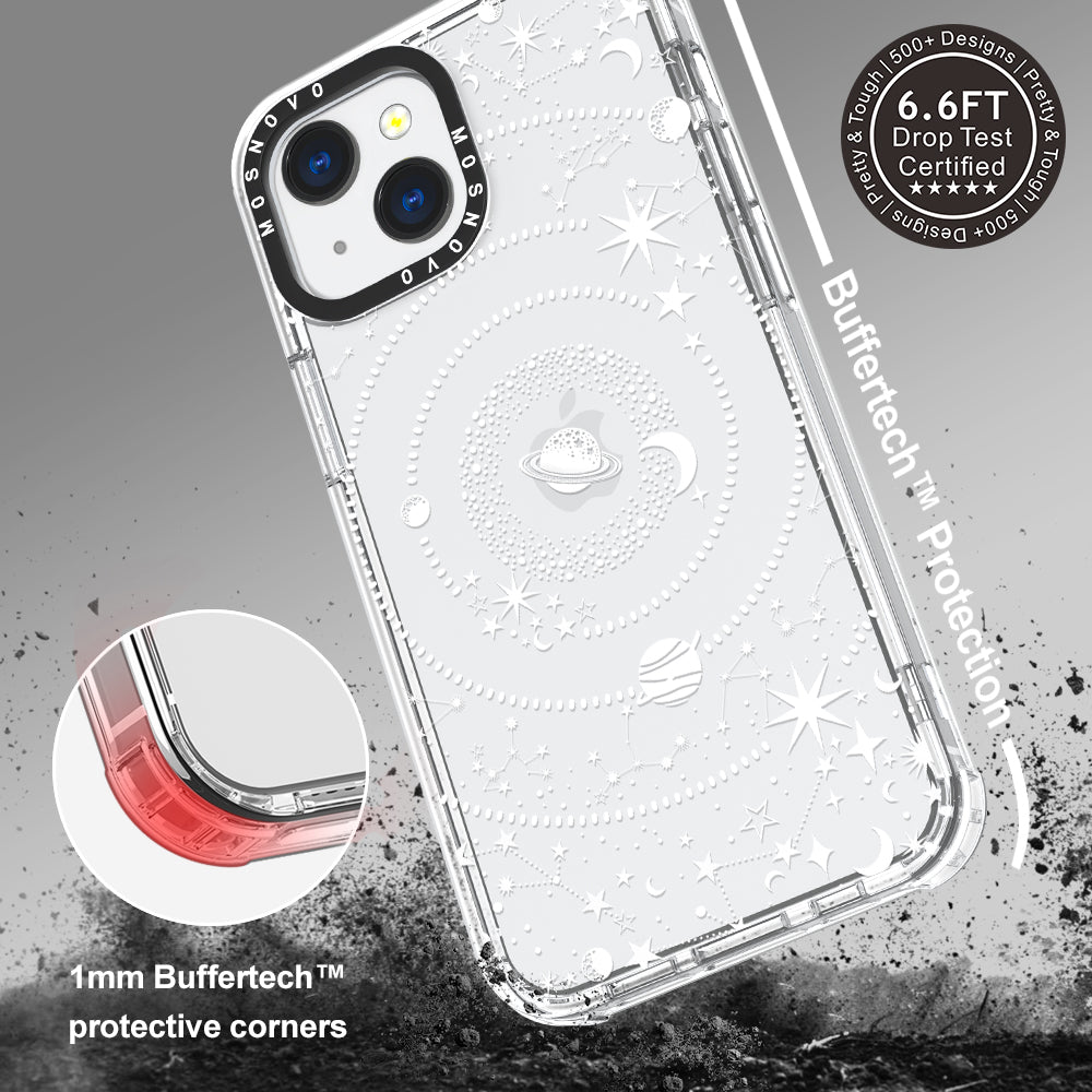 White Galaxy Phone Case - iPhone 13 Case - MOSNOVO