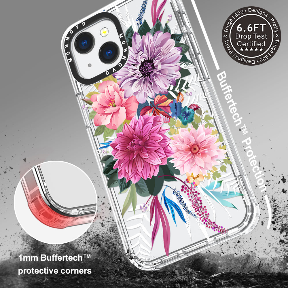 Dahlia Bloom Phone Case - iPhone 13 Case - MOSNOVO