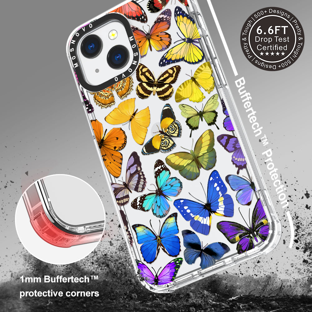 Rainbow Butterfly Phone Case - iPhone 13 Case - MOSNOVO