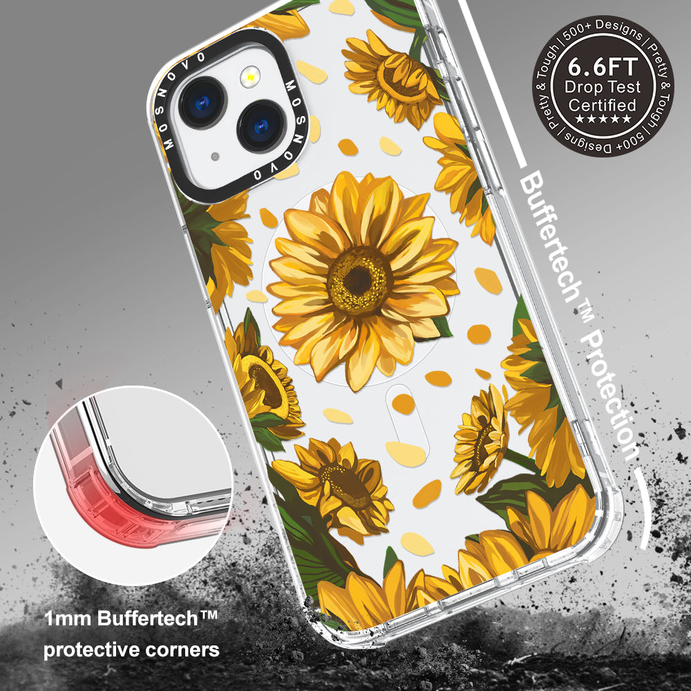 Sunflower Garden Phone Case - iPhone 13 Case - MOSNOVO