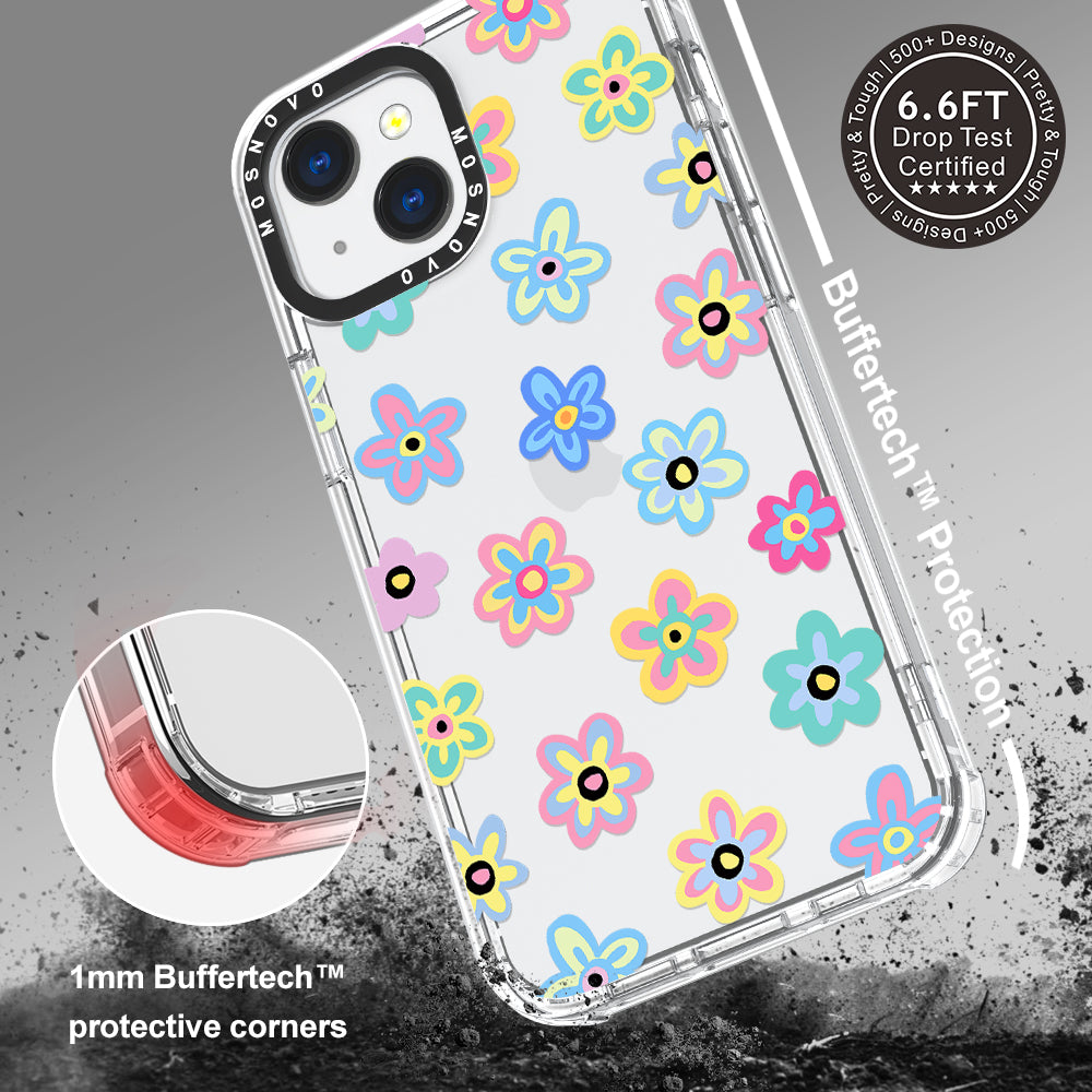 Groovy Flower Phone Case - iPhone 13 Case - MOSNOVO