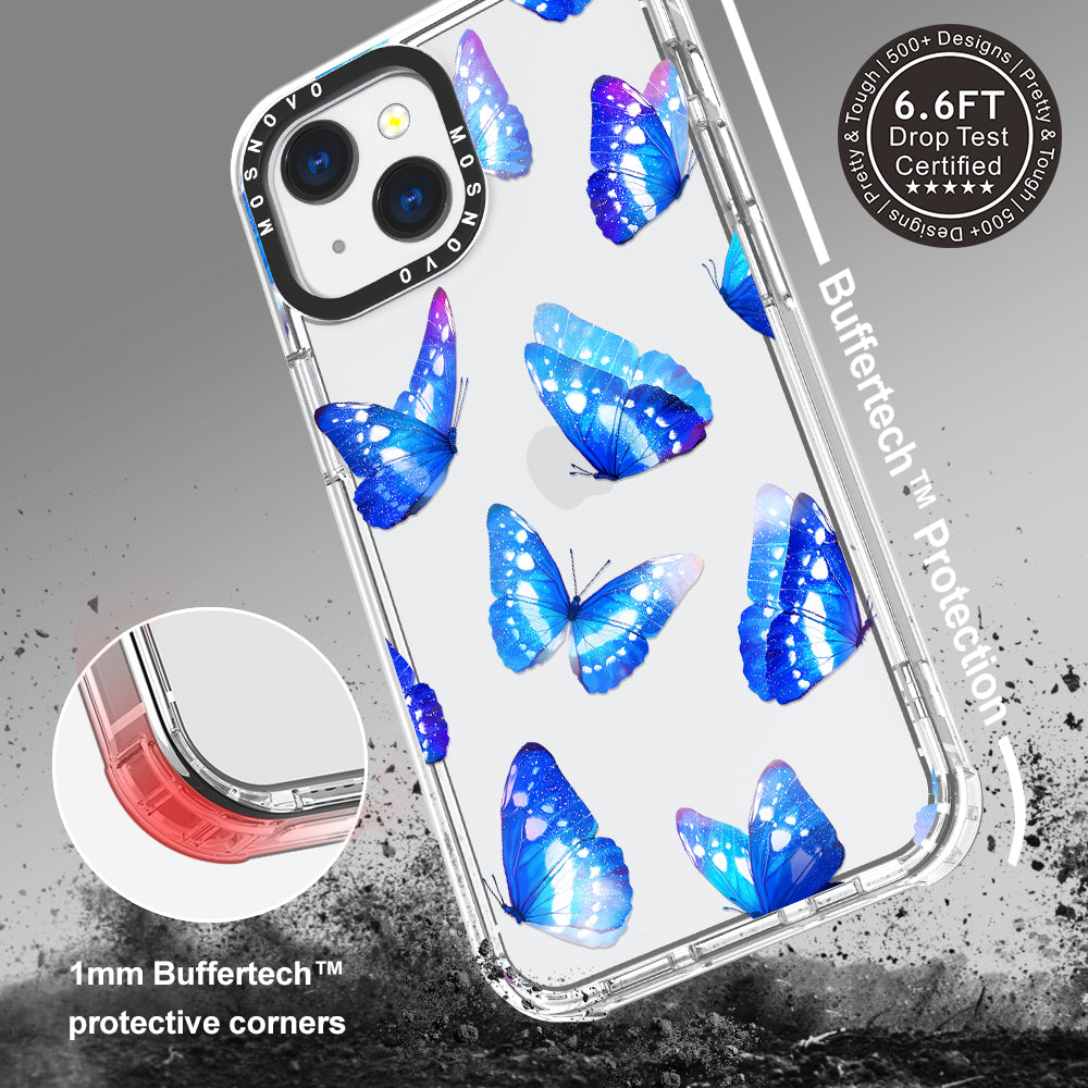 Stunning Blue Butterflies Phone Case - iPhone 13 Case - MOSNOVO