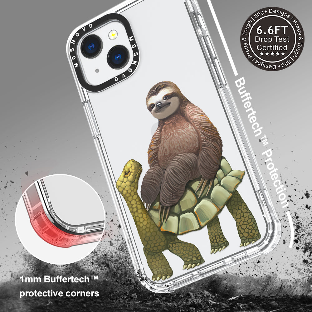 Sloth Turtle Phone Case - iPhone 13 Case - MOSNOVO