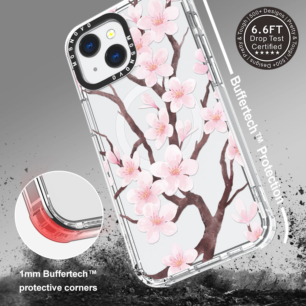 Cherry Blossom Flower Phone Case - iPhone 13 Case - MOSNOVO