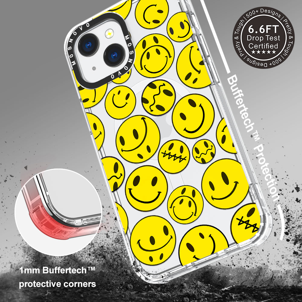 Smiley Face Phone Case - iPhone 13 Case - MOSNOVO