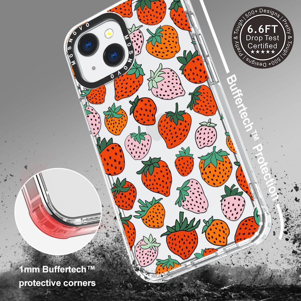 Cute Strawberry Phone Case - iPhone 13 Case - MOSNOVO