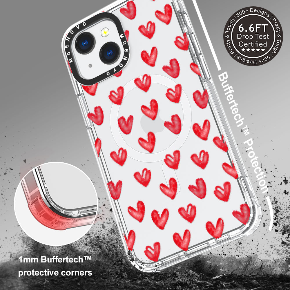 Cute Little Hearts Phone Case - iPhone 13 Case - MOSNOVO