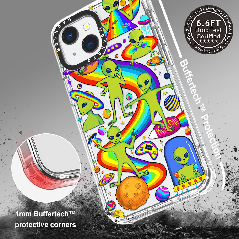 Funny Alien Phone Case - iPhone 13 Case - MOSNOVO