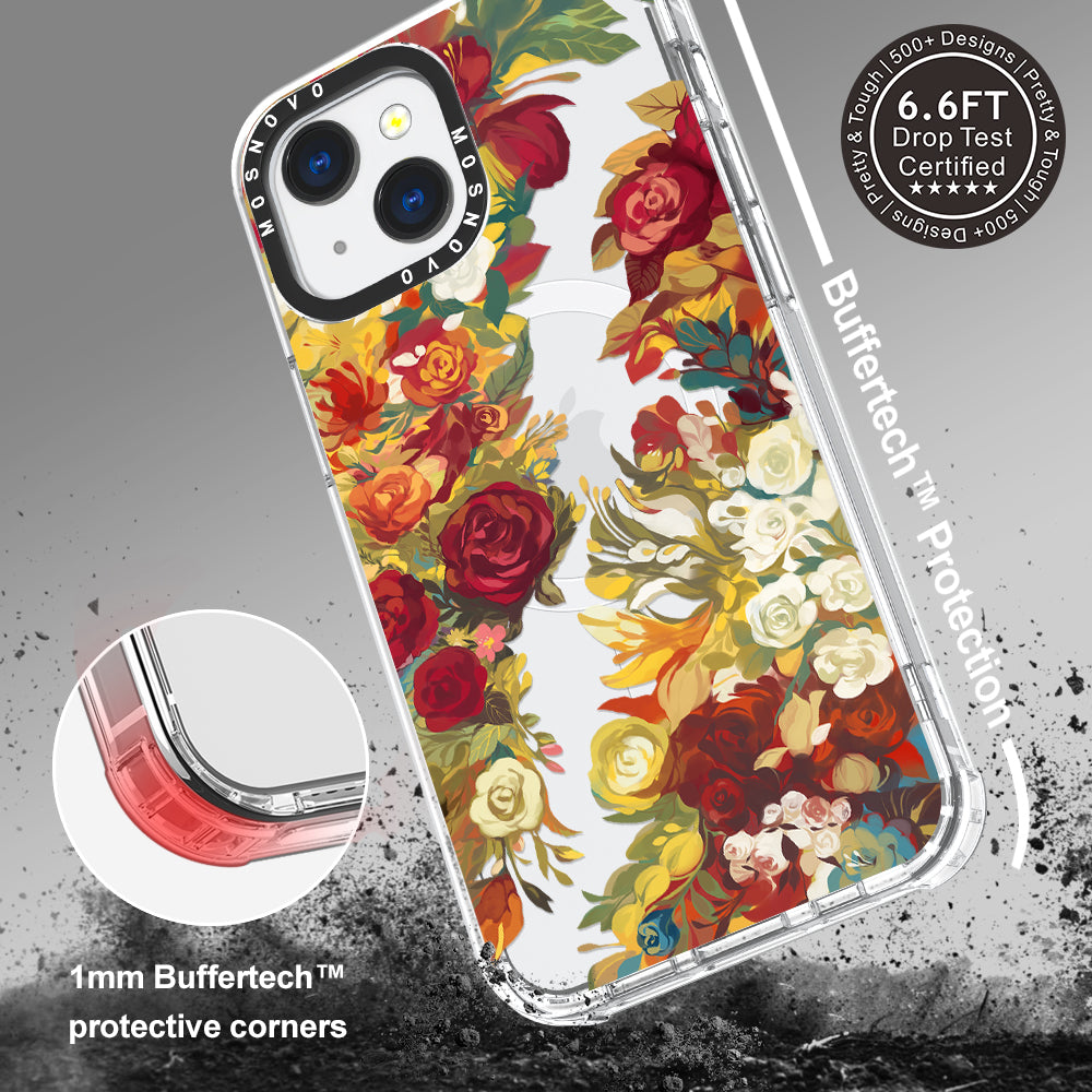 Vintage Flower Garden Phone Case - iPhone 13 Case - MOSNOVO