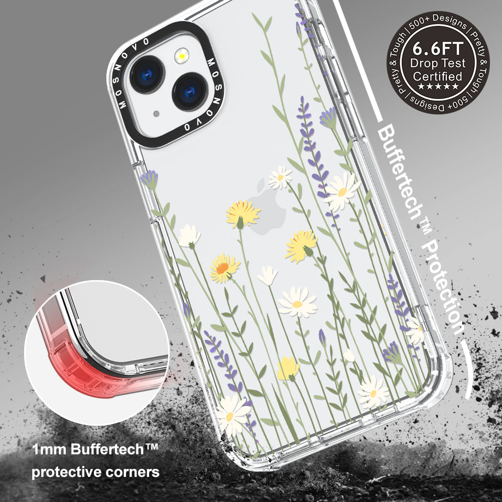 Wild Meadow Floral Phone Case - iPhone 13 Case - MOSNOVO