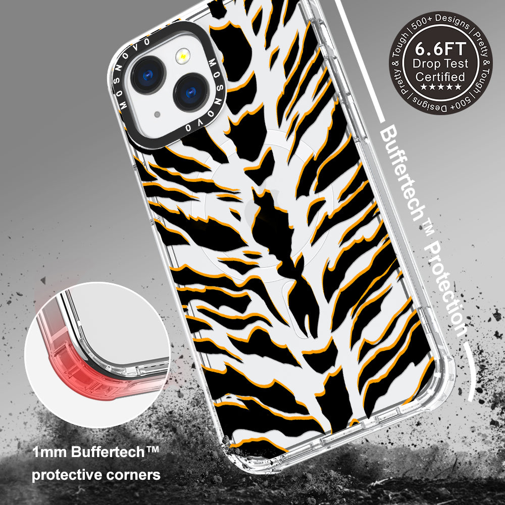 Tiger Print Phone Case - iPhone 13 Case - MOSNOVO