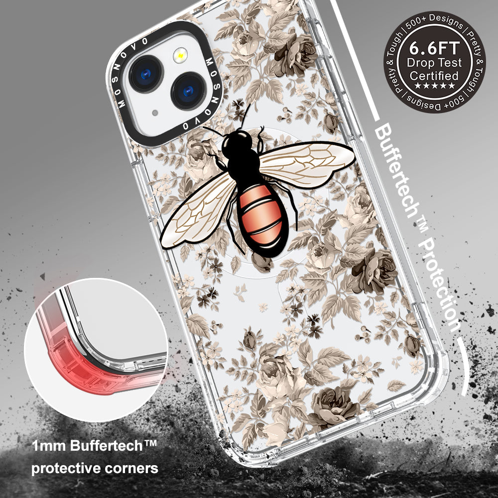 Vintage Bee Phone Case - iPhone 13 Case - MOSNOVO