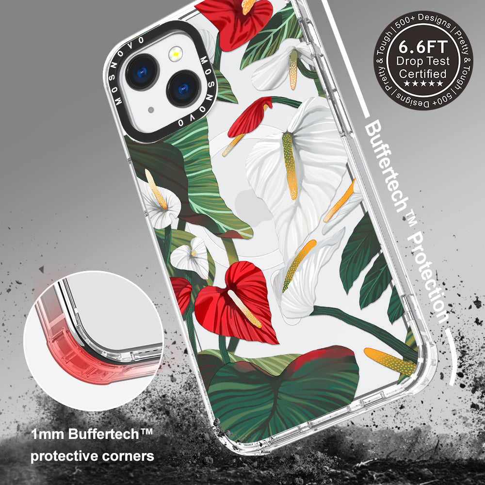 Anthurium Phone Case - iPhone 13 Case - MOSNOVO