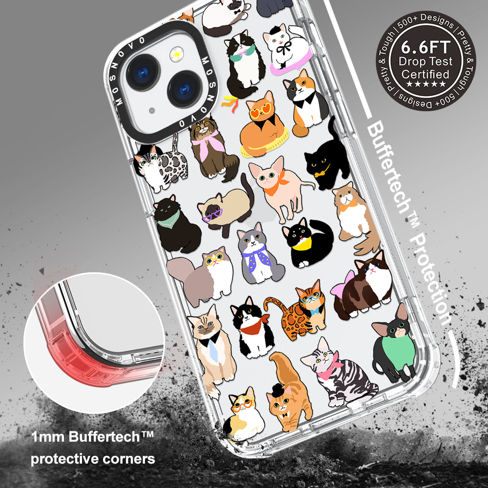 Cute Cat Phone Case - iPhone 13 Case - MOSNOVO