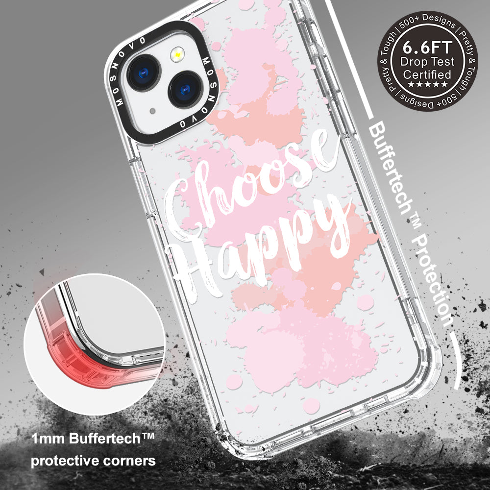 Choose Happy Phone Case - iPhone 13 Case - MOSNOVO