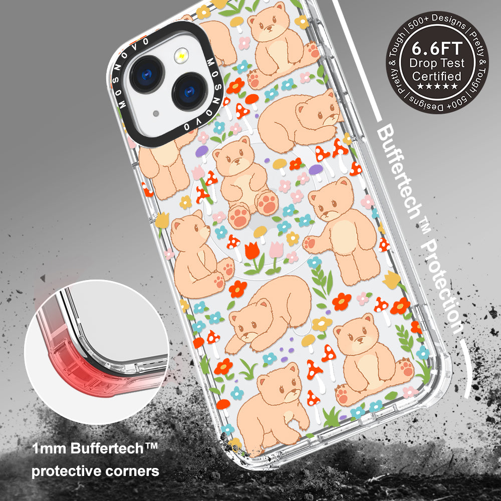 Cute Bear Phone Case - iPhone 13 Case - MOSNOVO