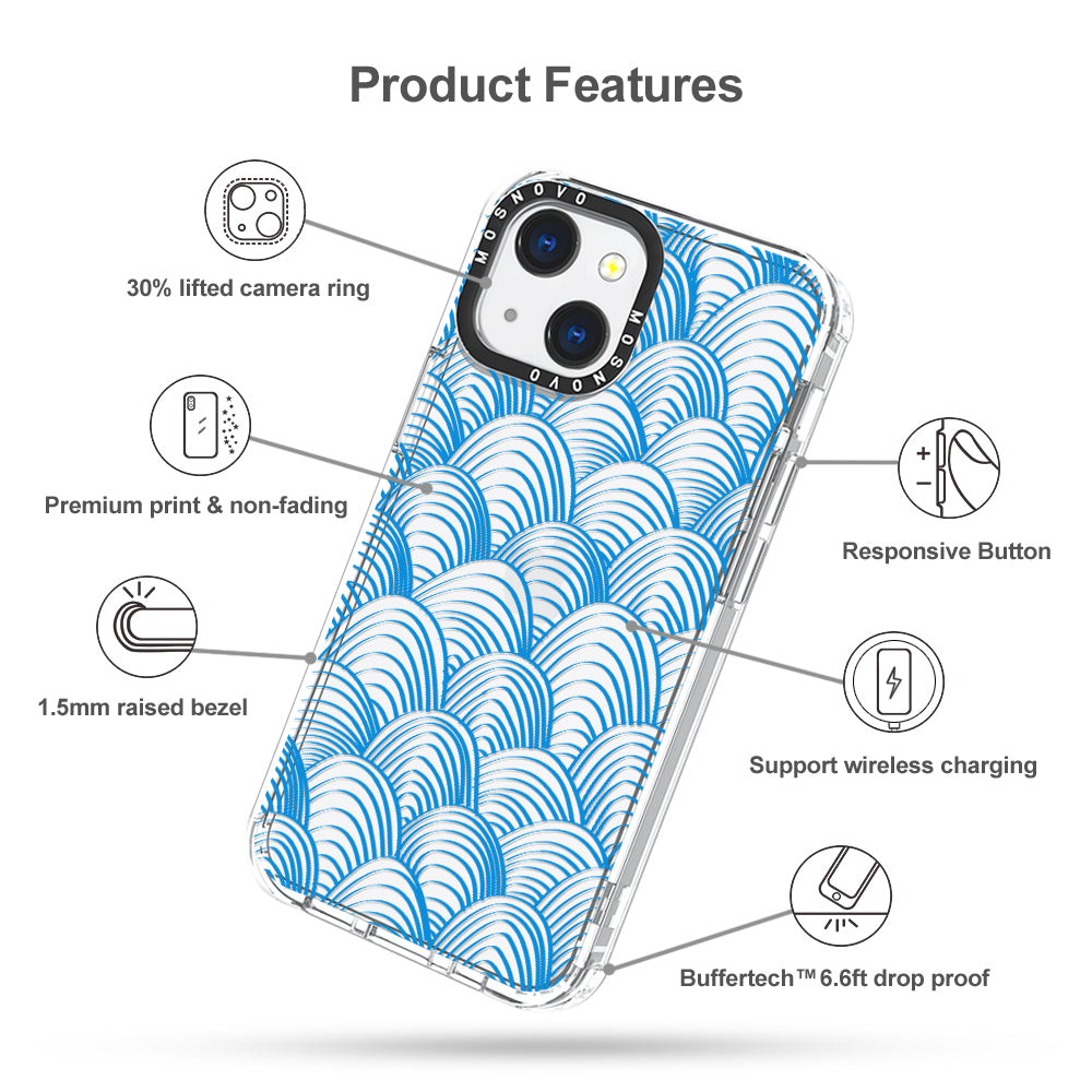 Wavy Wave Phone Case - iPhone 13 Case - MOSNOVO