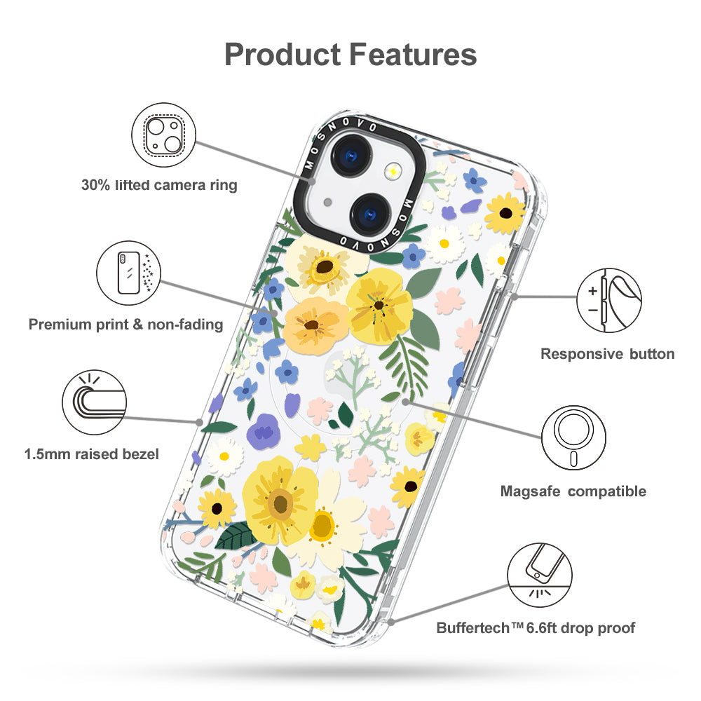 Spring Wild Floral Phone Case - iPhone 13 Case - MOSNOVO