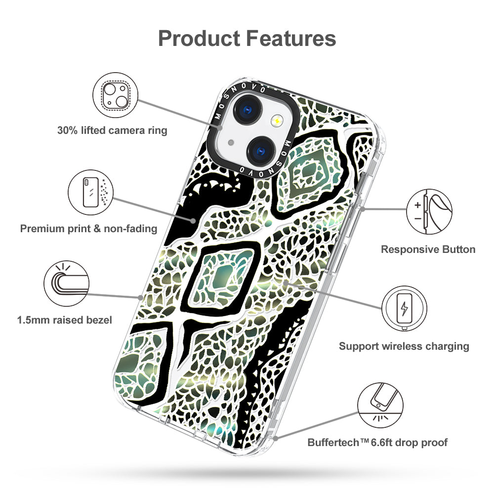 Jade Snake Phone Case - iPhone 13 Case - MOSNOVO