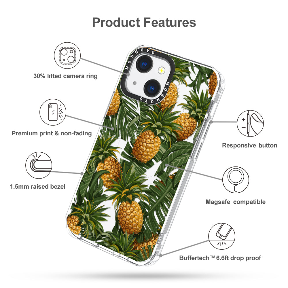 Pineapple Botany Phone Case - iPhone 13 Case - MOSNOVO