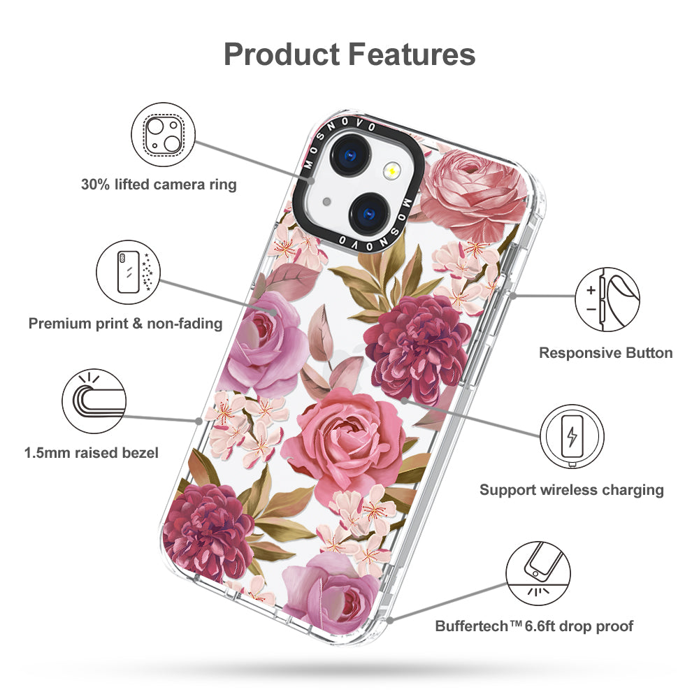 Blossom Flowe Floral Phone Case - iPhone 13 Case - MOSNOVO