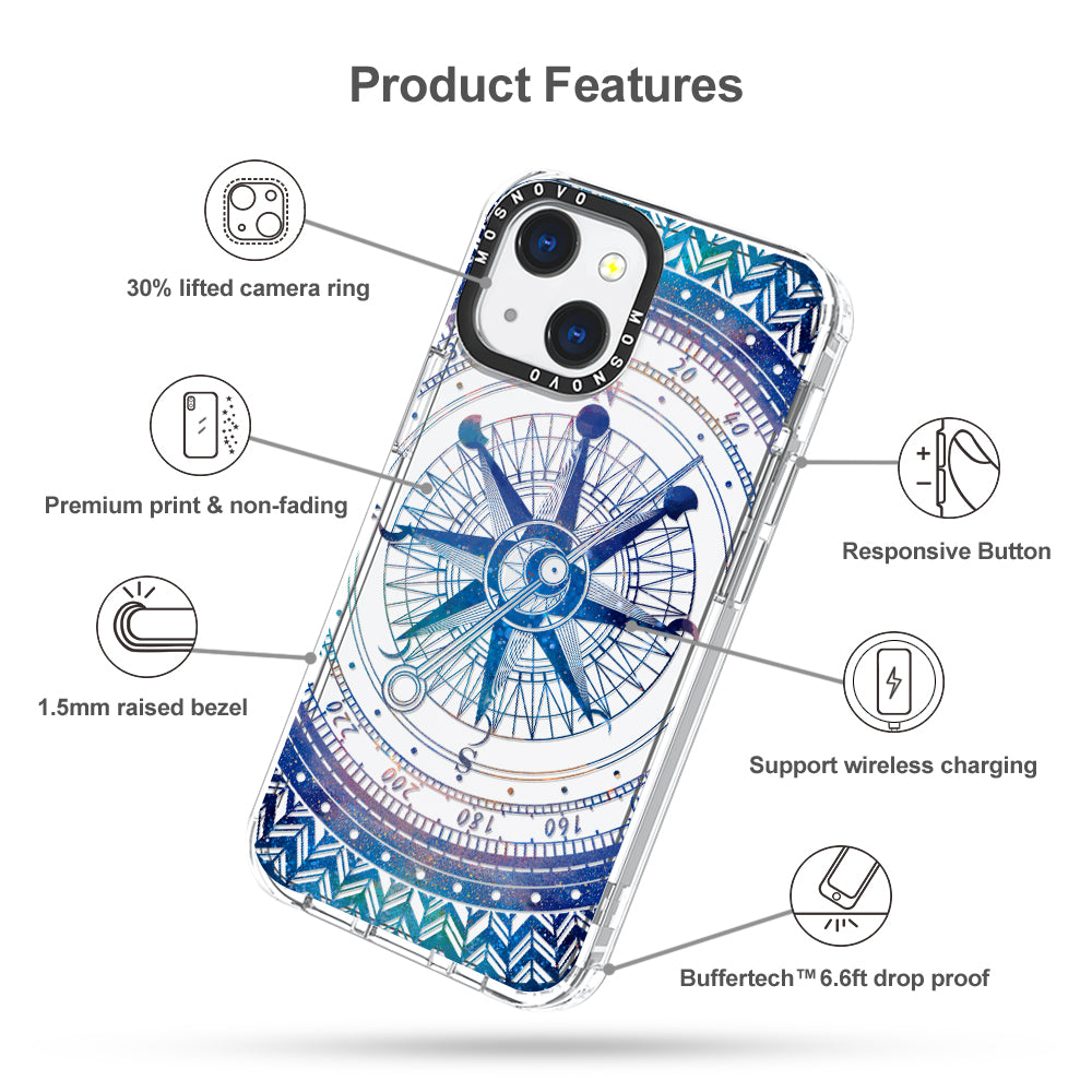 Galaxy Compass Phone Case - iPhone 13 Case - MOSNOVO