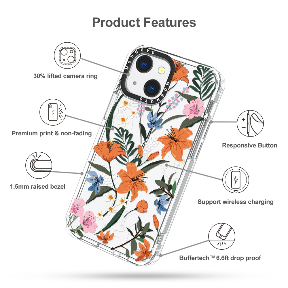 Lily Garden Phone Case - iPhone 13 Case - MOSNOVO