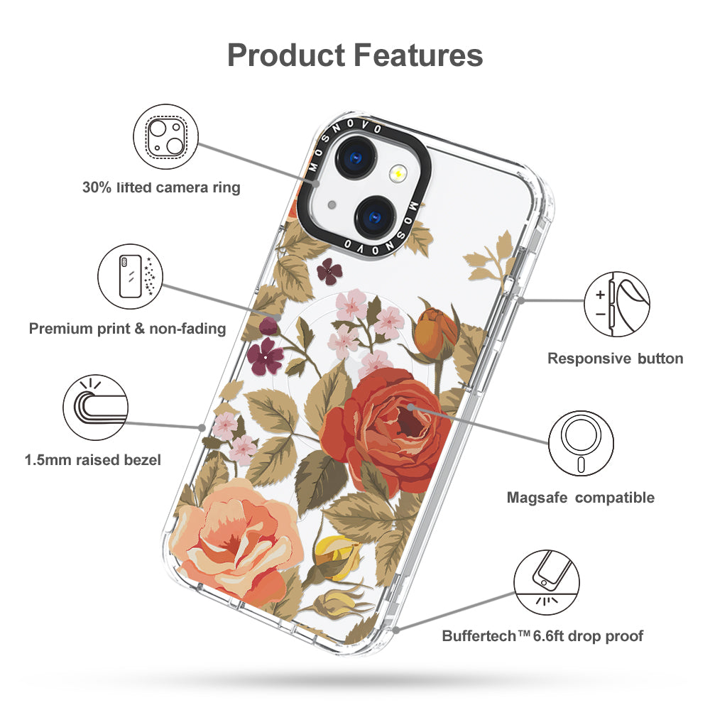 Vintage Roses Phone Case - iPhone 13 Case - MOSNOVO