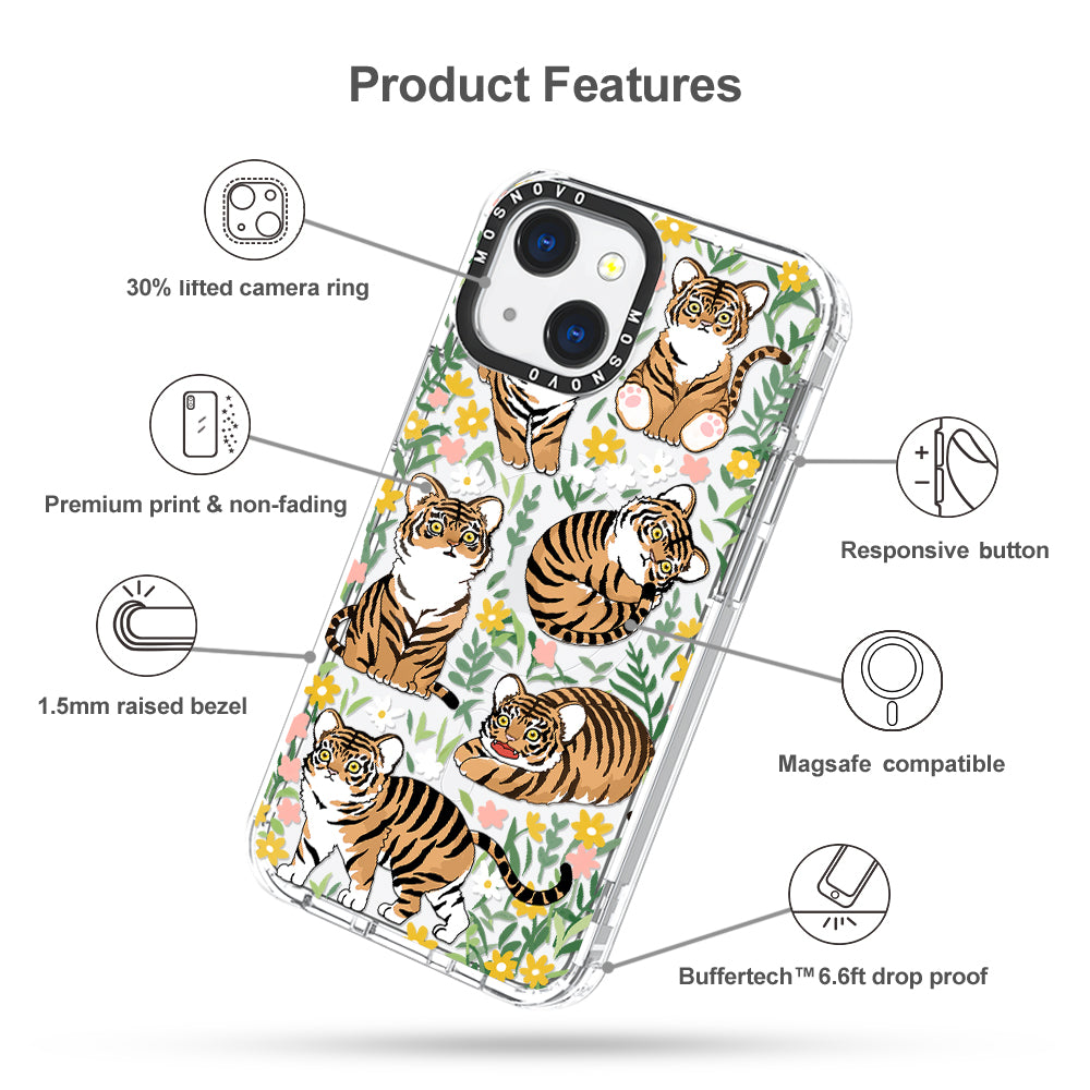 Cute Tiger Phone Case - iPhone 13 Case - MOSNOVO