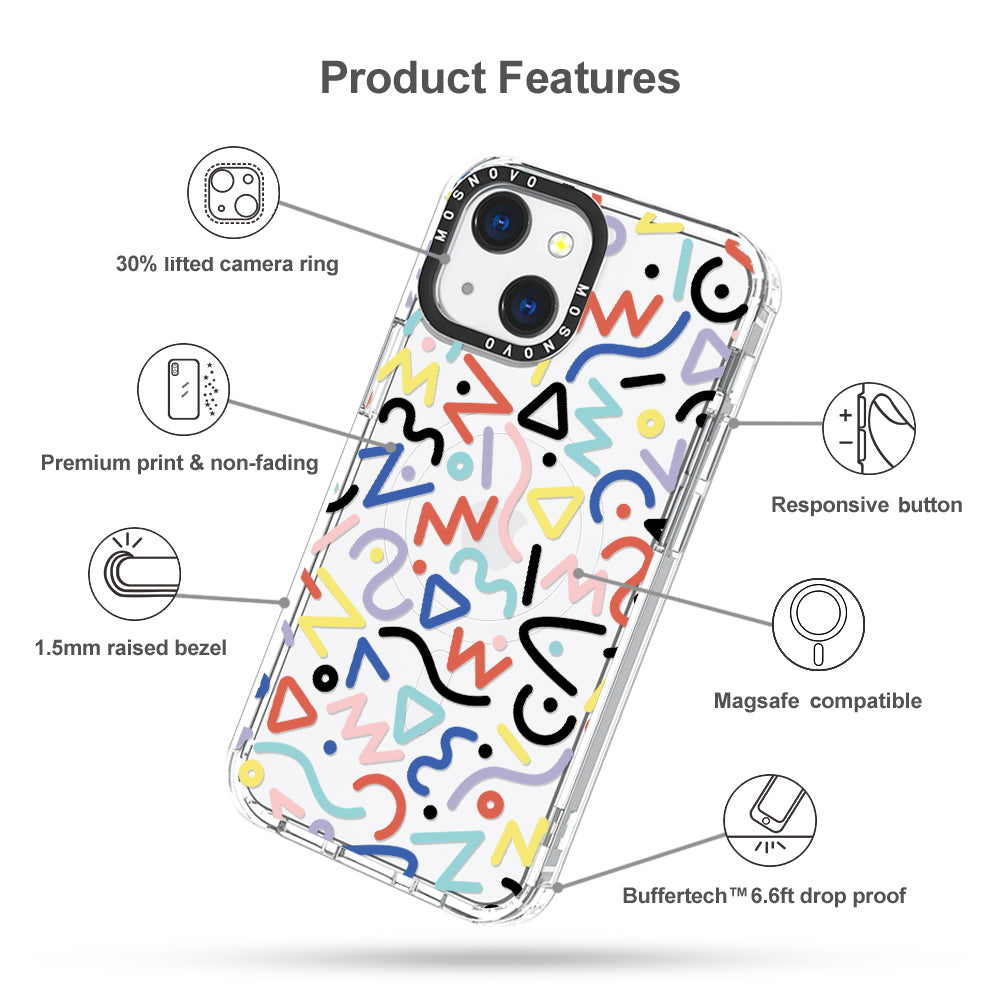 Doodle Art Phone Case - iPhone 13 Case - MOSNOVO