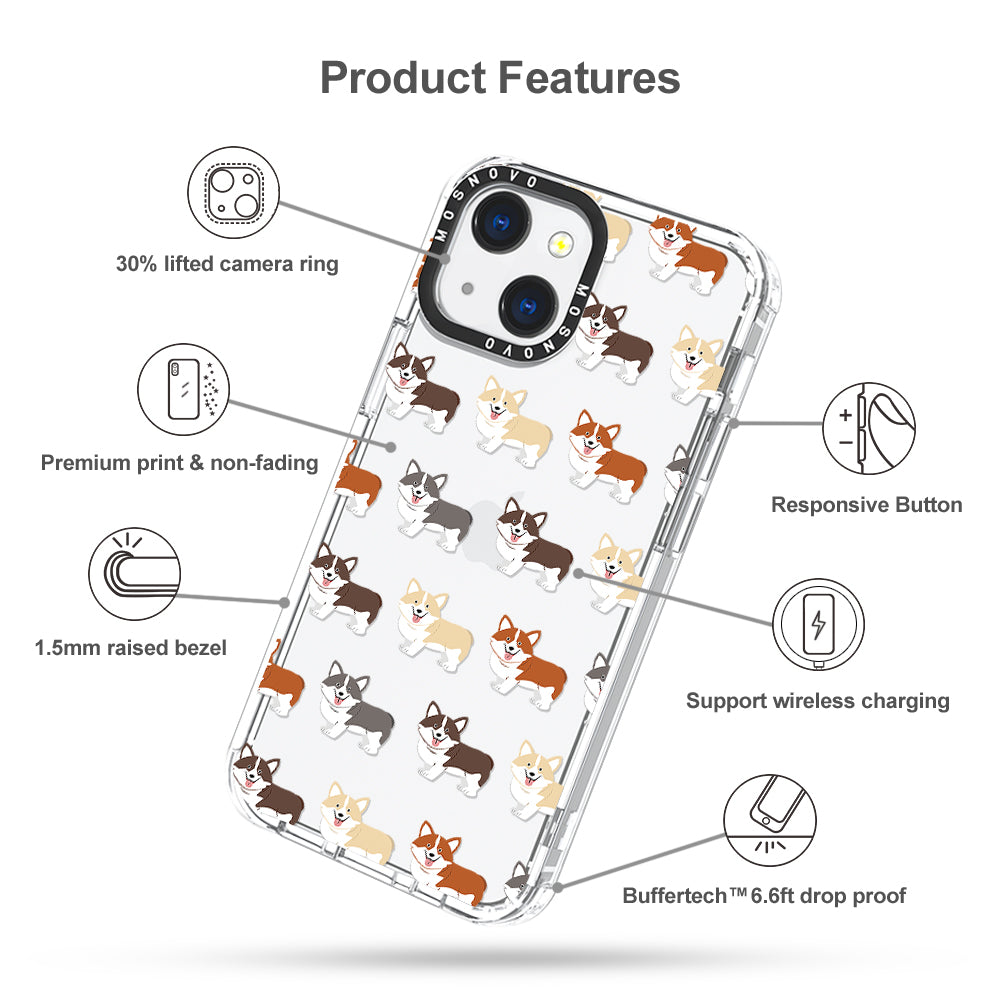 Cute Corgi Phone Case - iPhone 13 Case - MOSNOVO