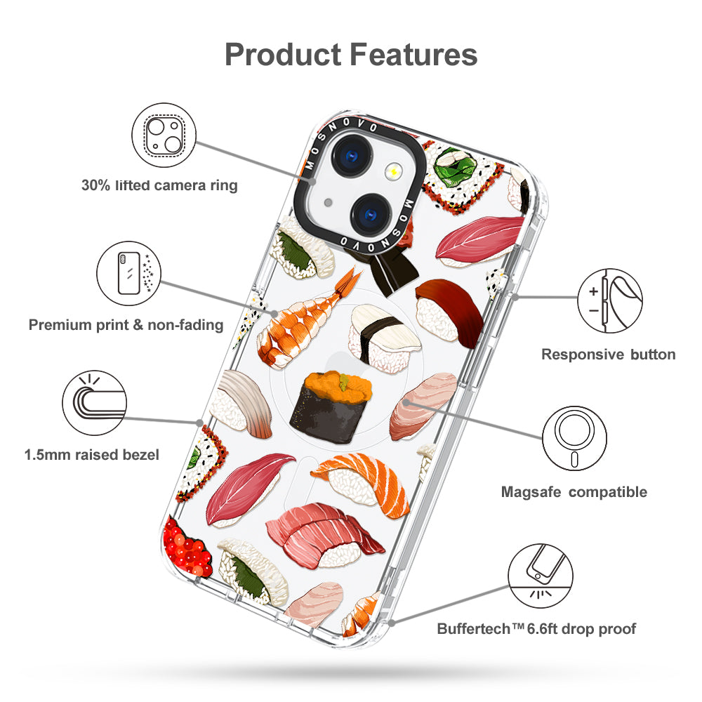 Mixed Sushi Phone Case - iPhone 13 Case - MOSNOVO