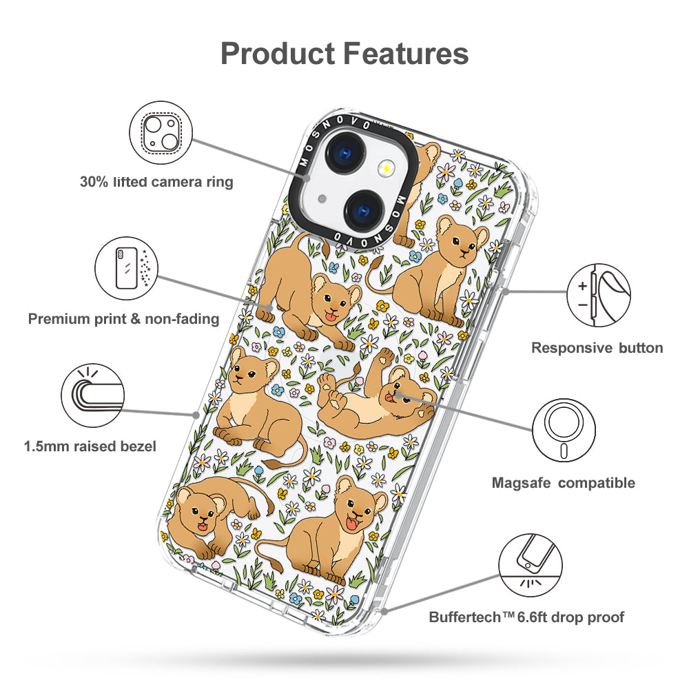 Cute Lion Phone Case - iPhone 13 Case - MOSNOVO