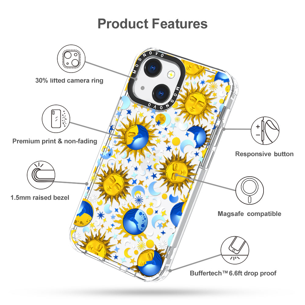 Sun and Moon Phone Case - iPhone 13 Case - MOSNOVO