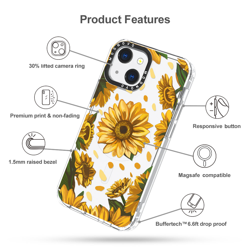 Sunflower Garden Phone Case - iPhone 13 Case - MOSNOVO