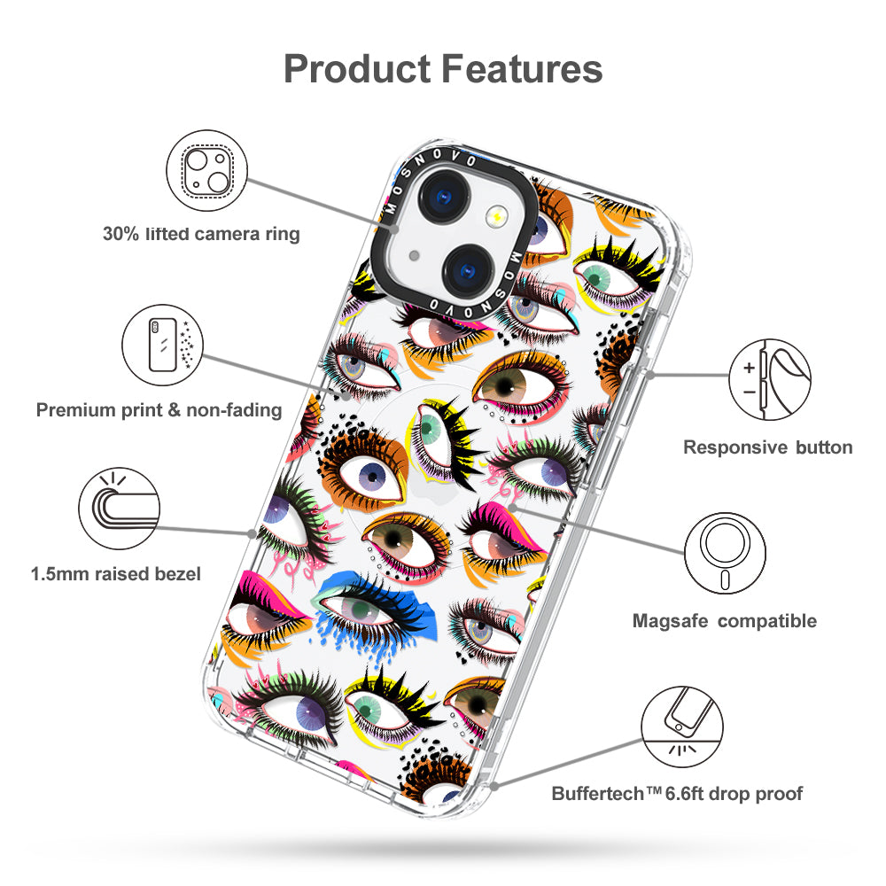 Eyes Phone Case - iPhone 13 Case - MOSNOVO