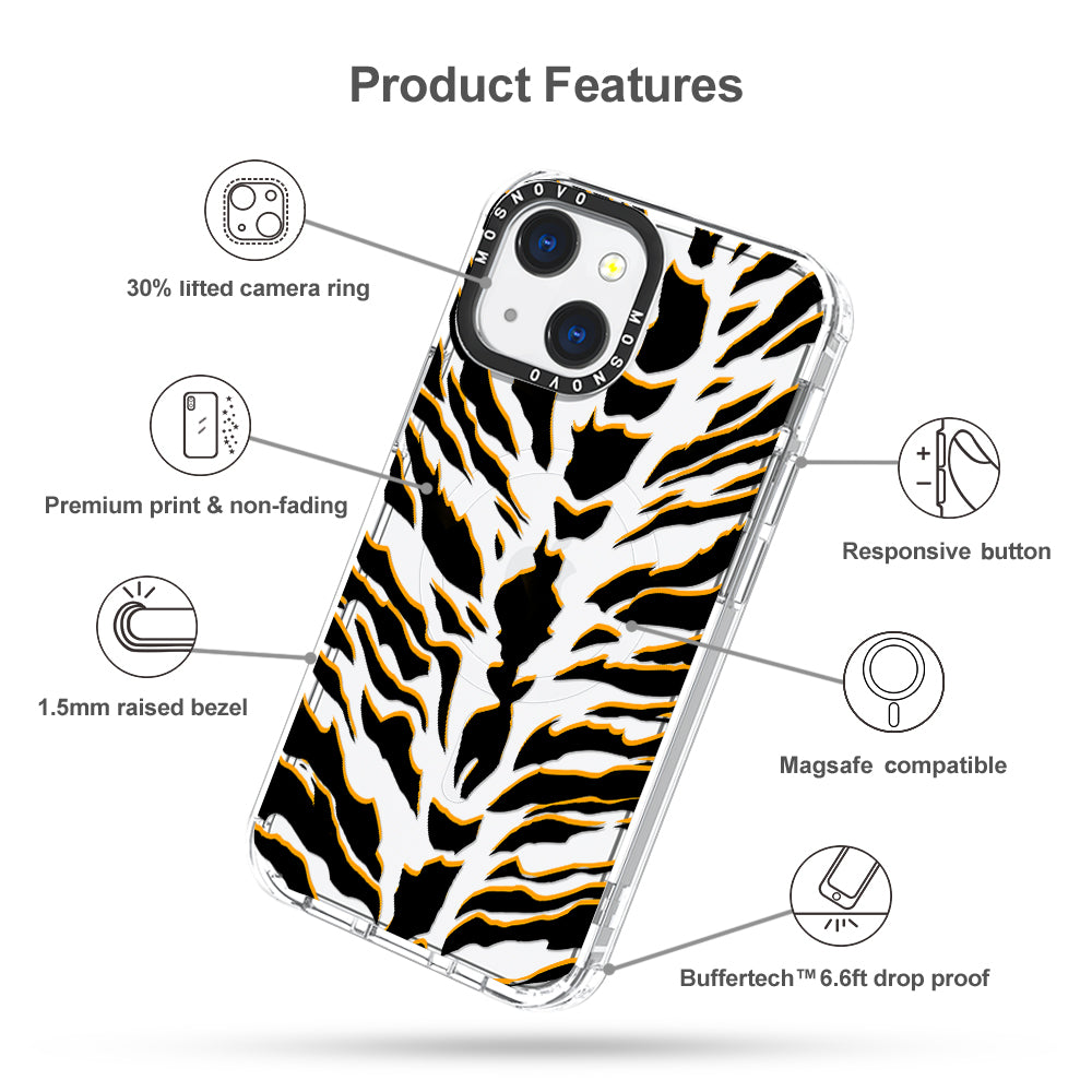 Tiger Print Phone Case - iPhone 13 Case - MOSNOVO