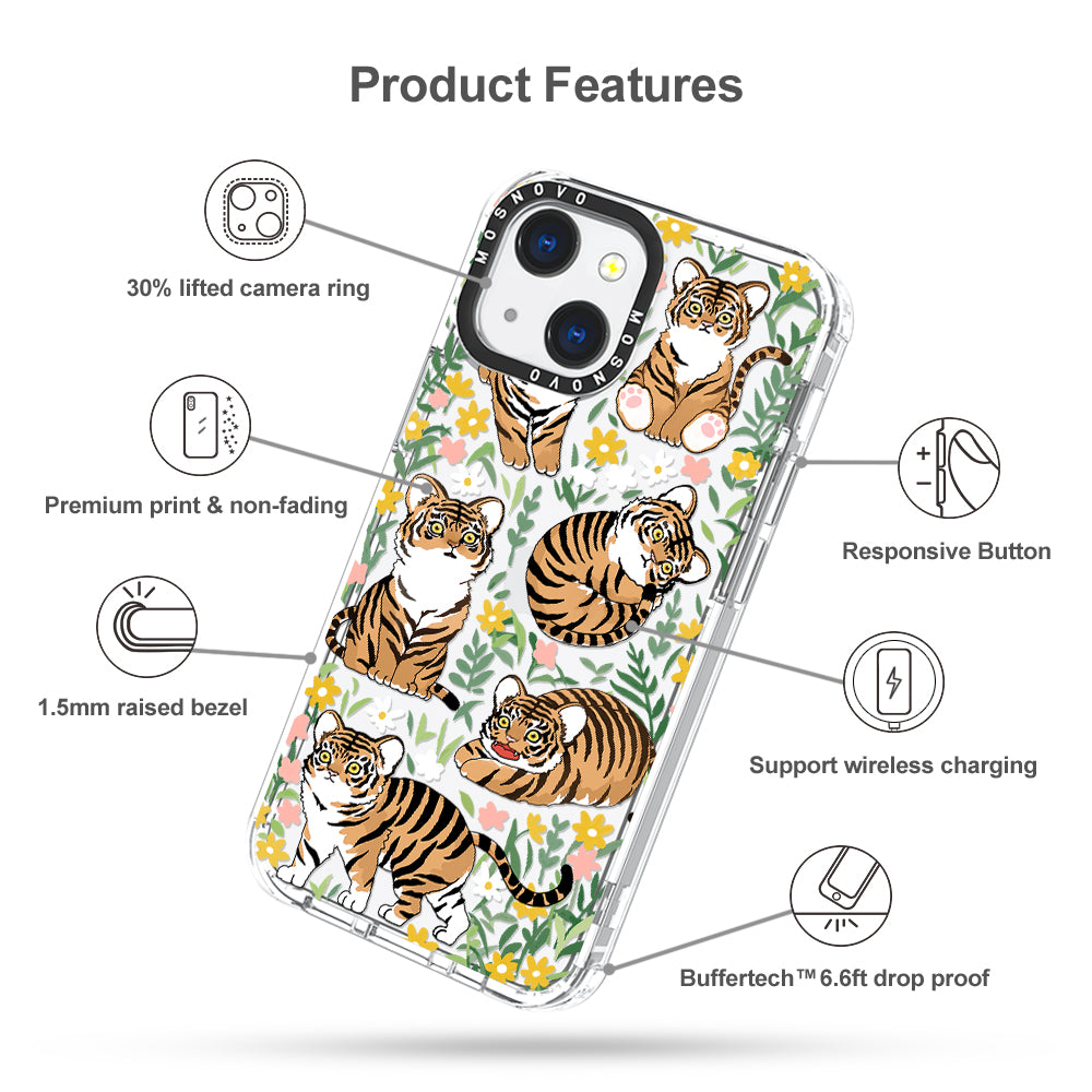 Cute Tiger Phone Case - iPhone 13 Case - MOSNOVO