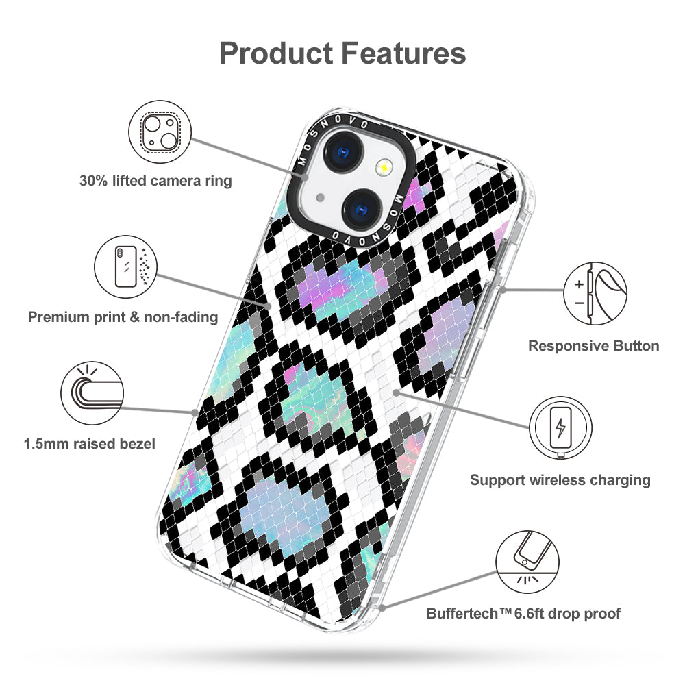 Aurora Snake Print Phone Case - iPhone 13 Case - MOSNOVO