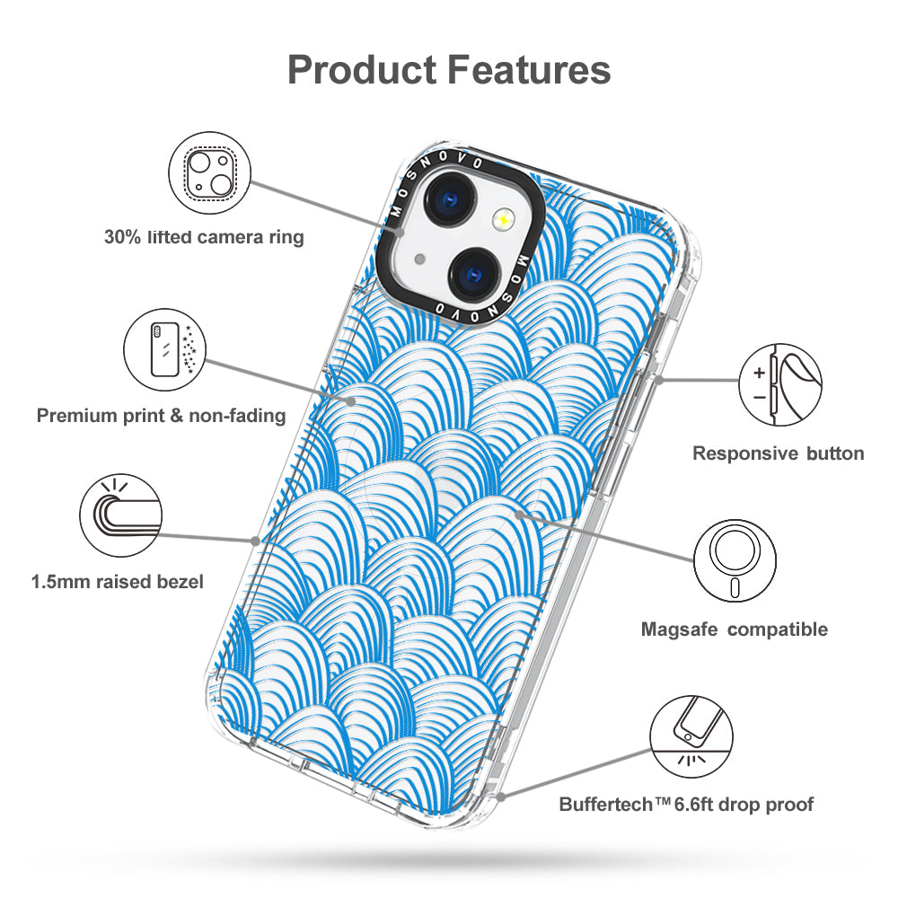 Wavy Wave Phone Case - iPhone 13 Case - MOSNOVO