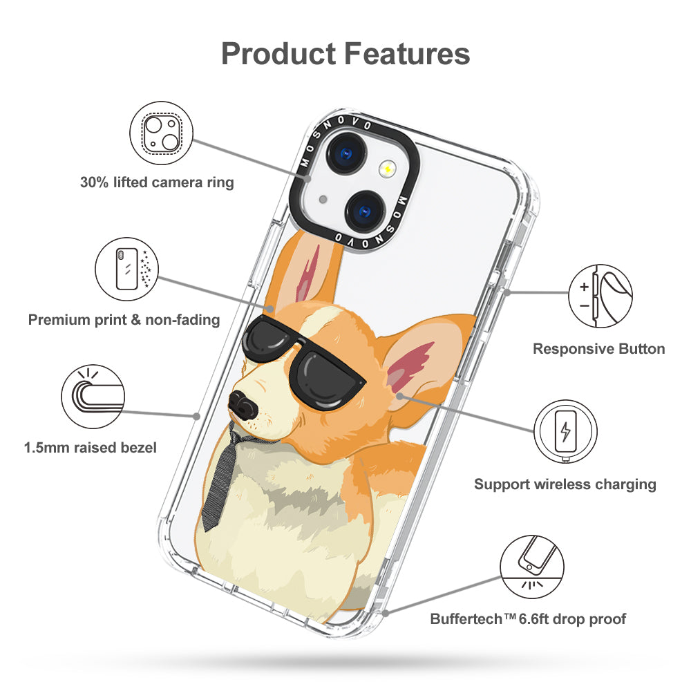 Fluffy Corgi Phone Case - iPhone 13 Case - MOSNOVO