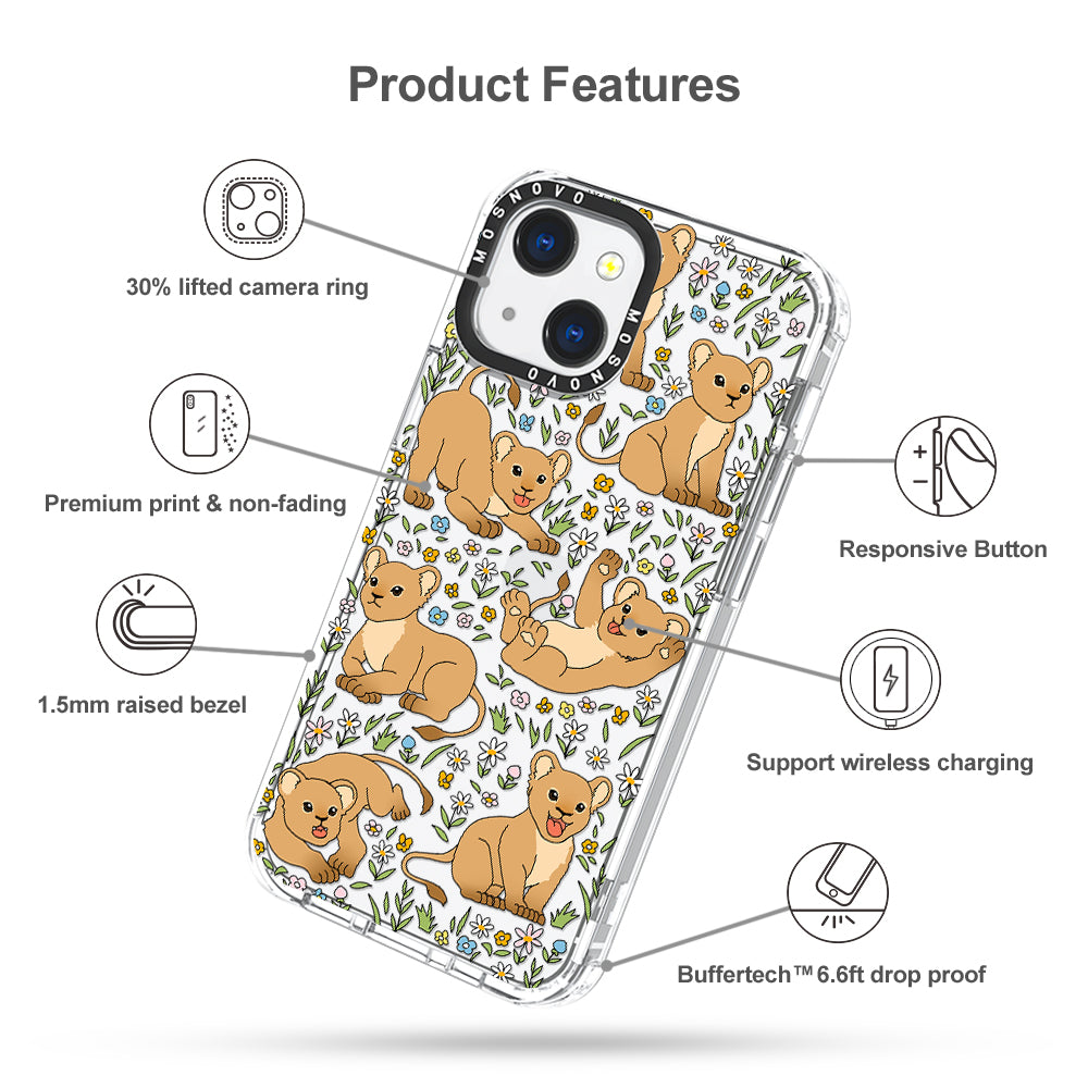 Cute Lion Phone Case - iPhone 13 Case - MOSNOVO